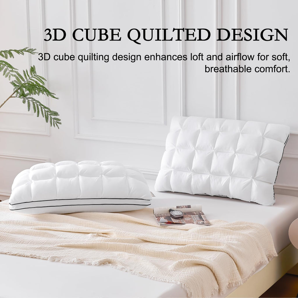 King Size Set of 2 Cotton Pillows T6849