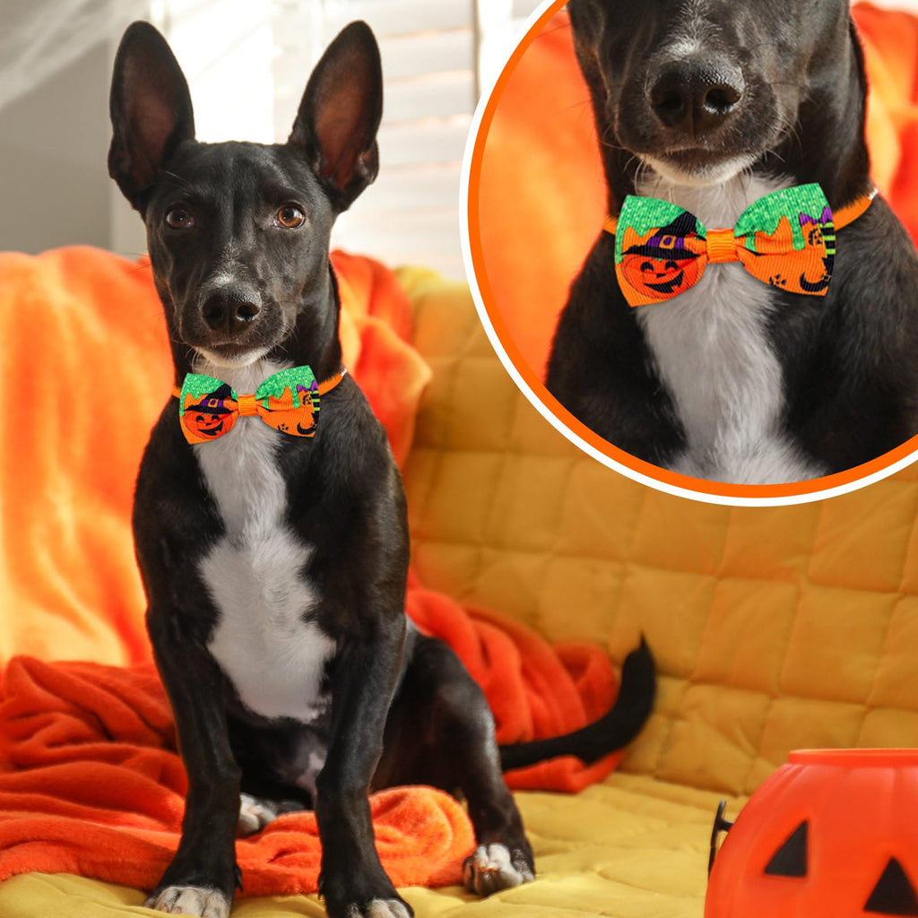 120 Pcs Halloween Dog Bow Ties X420