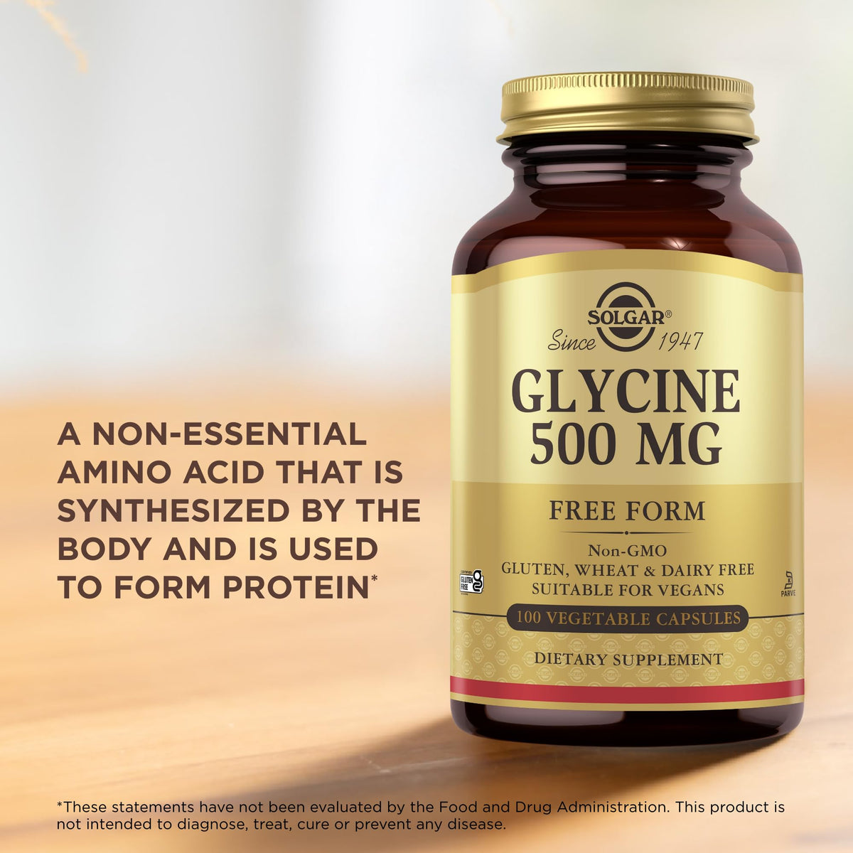 Glycine 500 mg 100 Vegetable Capsules U61255