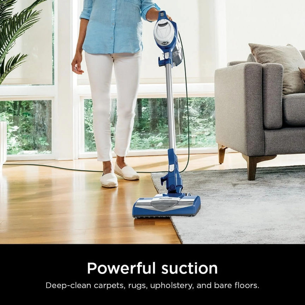 Blue Corded Stick Vacuum O428
