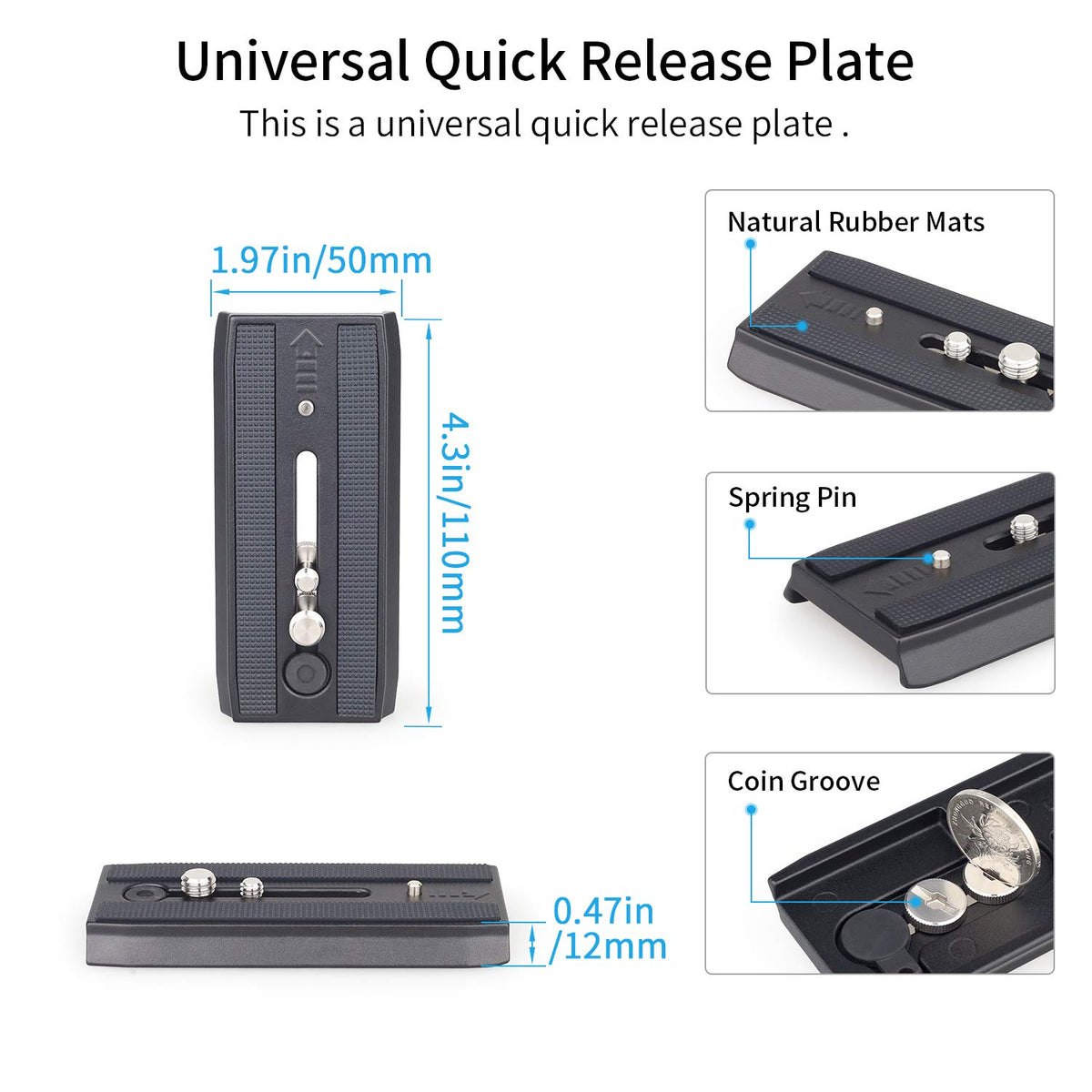 Heavy Duty Tripod Fluid Head with Sliding Plate O8266