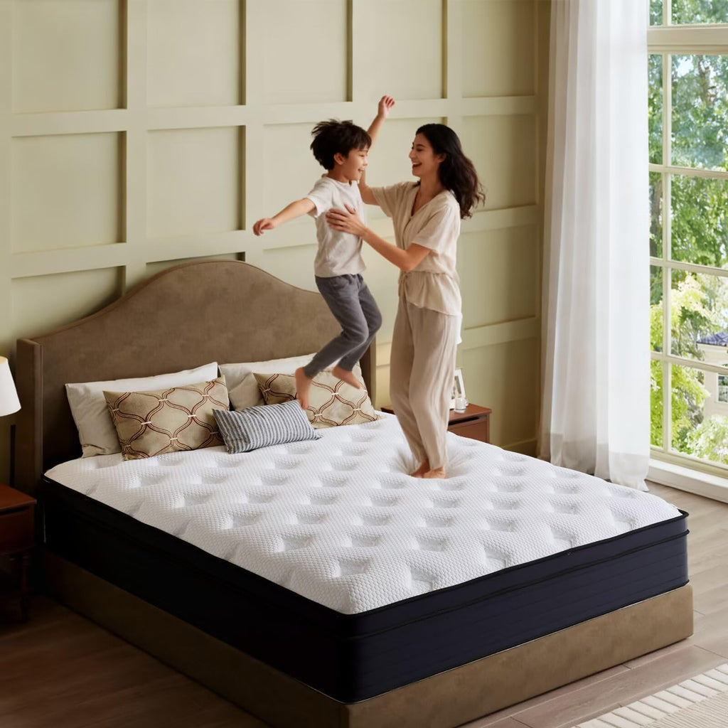 14 Inch Hybrid Green Tea Cooling Gel Memory Foam Mattress W25046