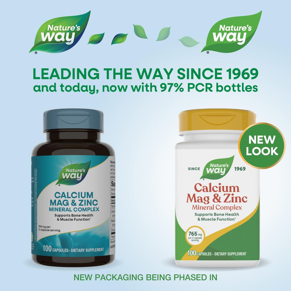 Calcium Magnesium & Zinc Mineral Complex 100 Capsules Q1101