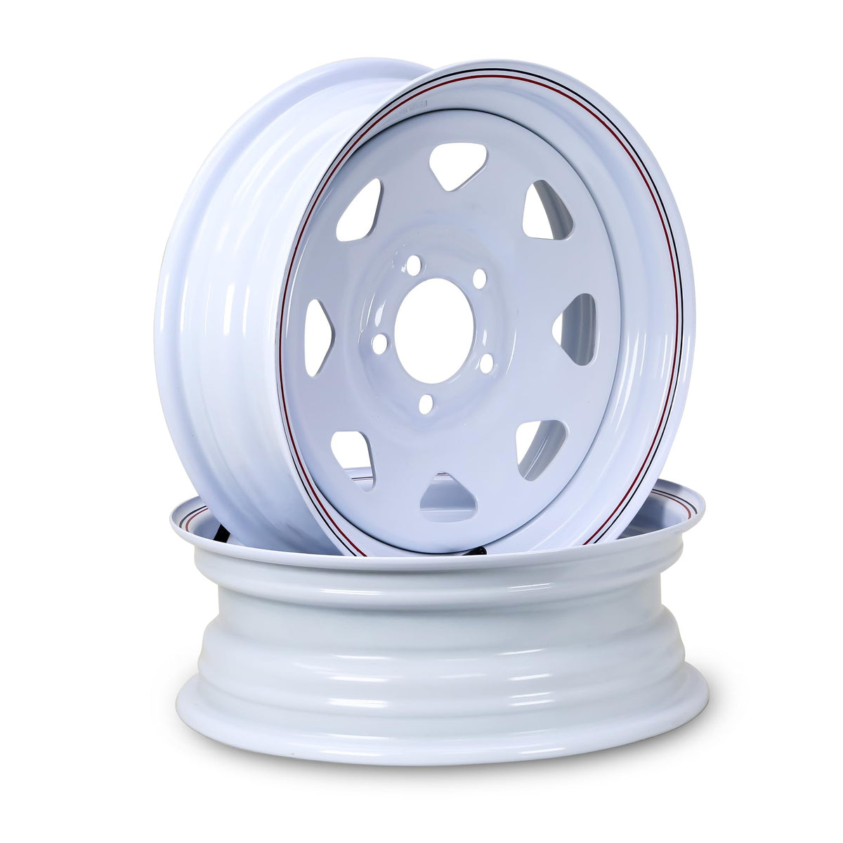 Trailer Tire Wheel ST205/75R15 8PR 5X4.5 White Spoke Pk2 V81093