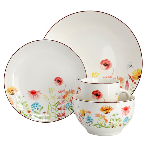 16 Piece Porcelain Dinnerware Set N123