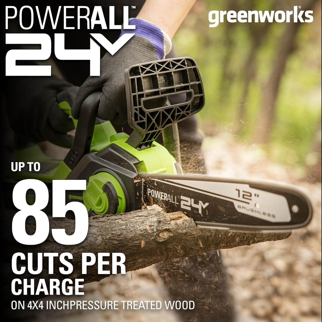 24V 12 in Cordless Electric Chainsaw O9536