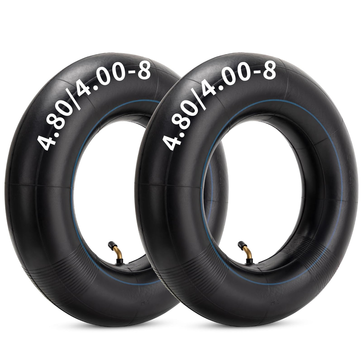 4.80/4.00-8 Replacement Tire Inner Tube with TR87 Angled Valve Pack of 2 B1241