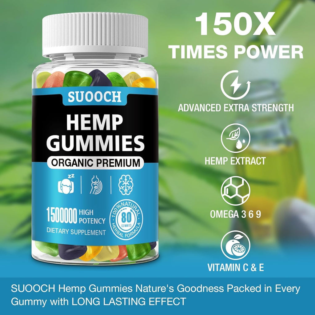 Hemp Gummies 160 Count 2 Pack V985