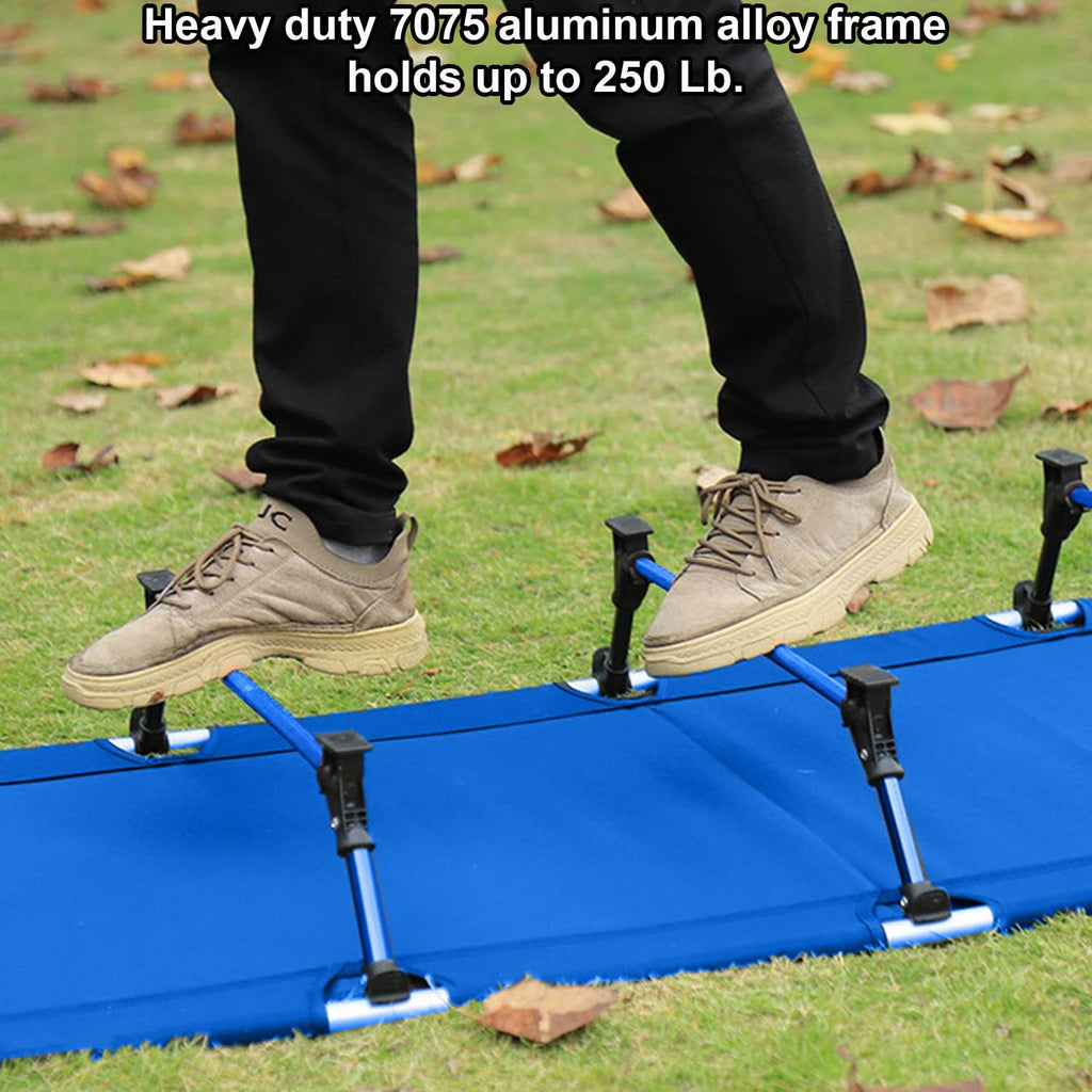 Blue Portable Folding Kids Camping Cot T690487