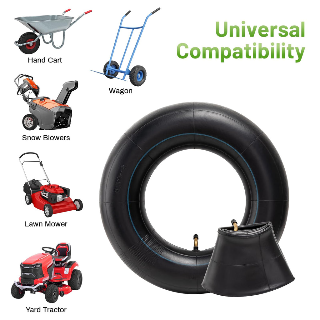 4.80/4.00-8 Replacement Tire Inner Tube with TR87 Angled Valve Pack of 2 B1241