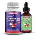 Vitamin B12 Chewable Tablets Plus Milk Thistle Drops 90 Chews 2 Ounces D885