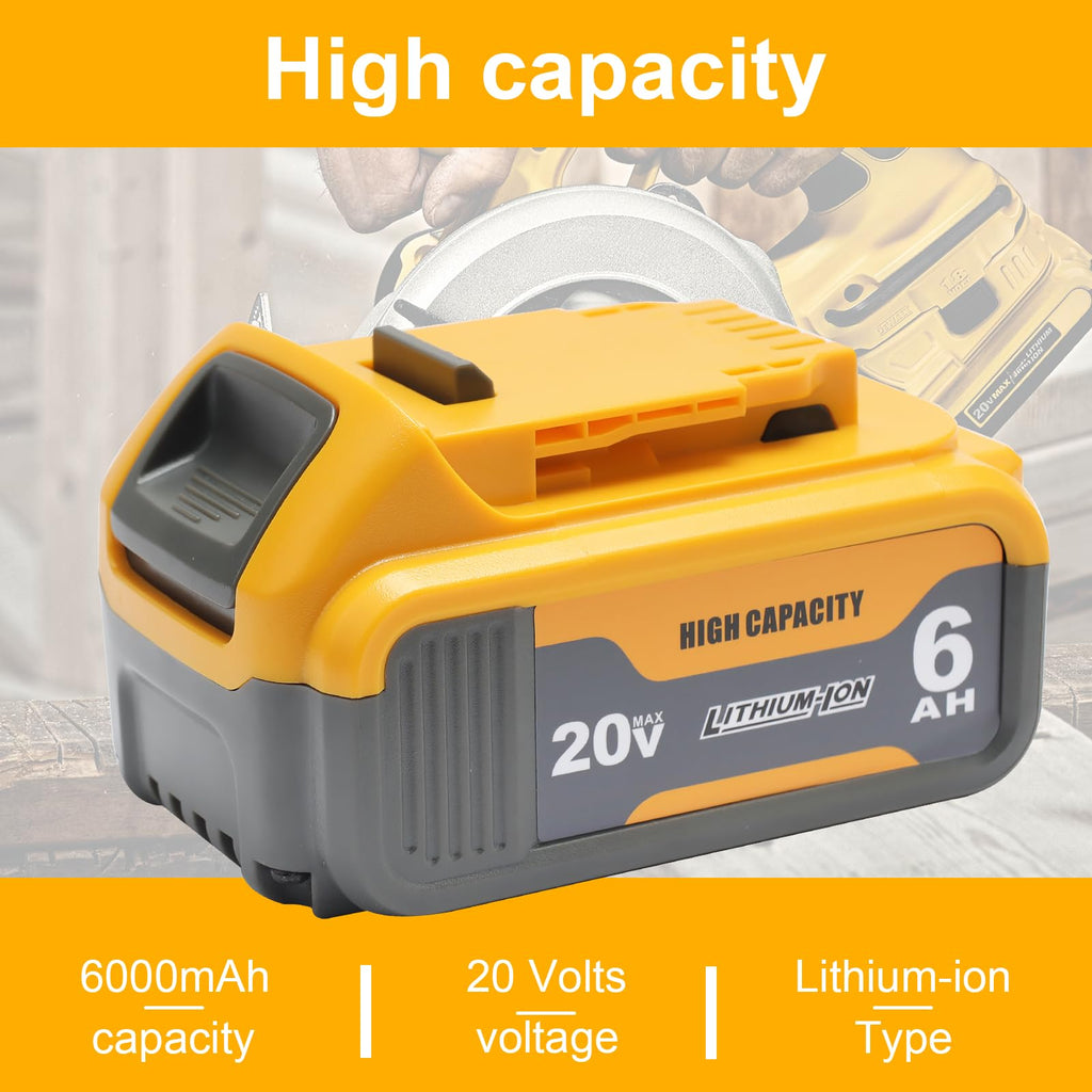 20V Max Replacement Battery 2 Packs H1356