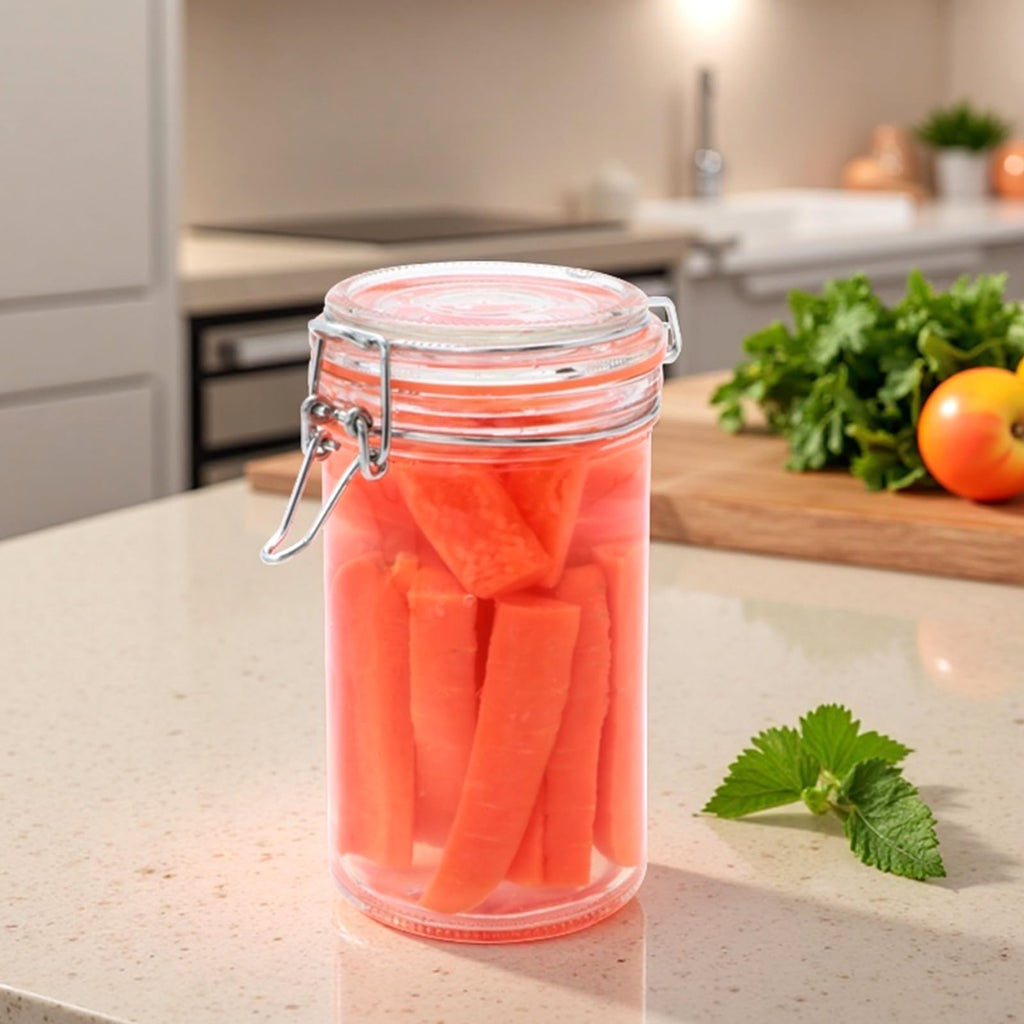 16 oz Glass Jars with Airtight Lid D5433