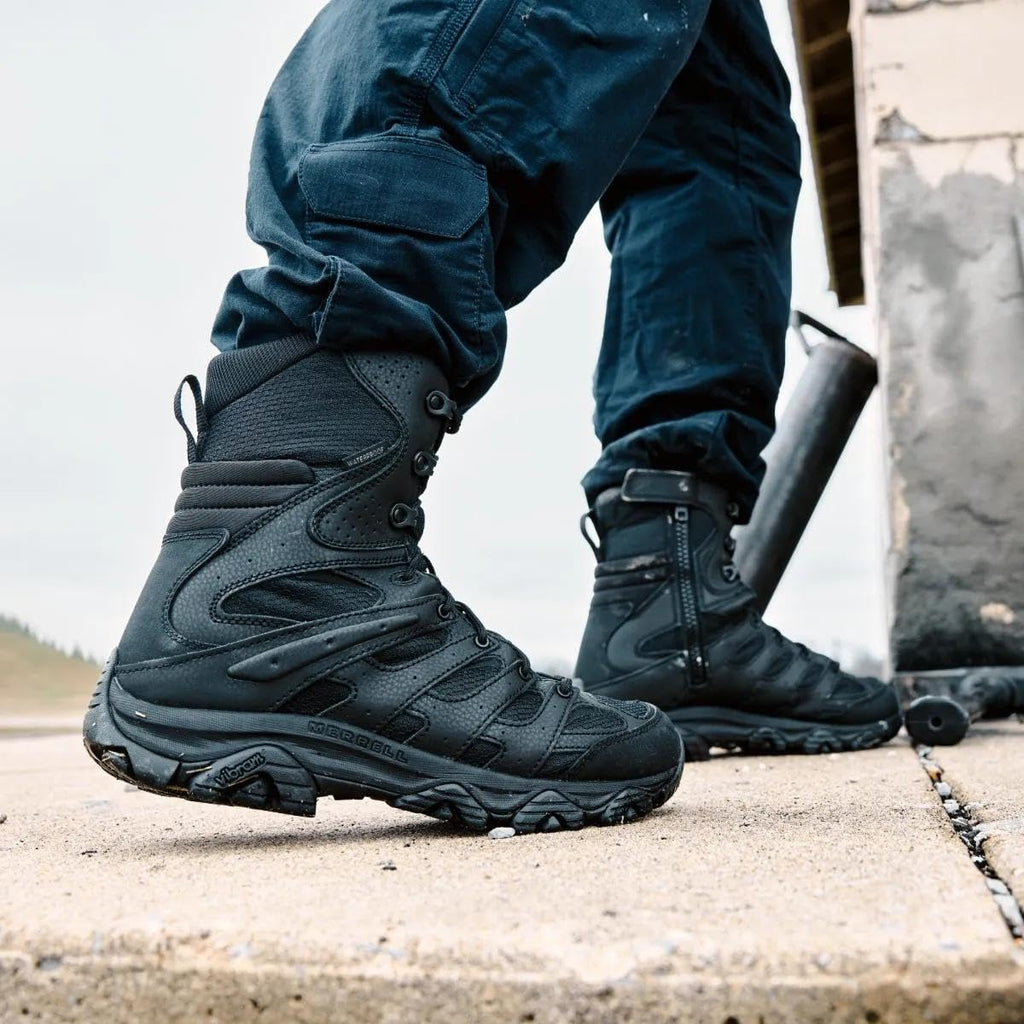 Waterproof 8 Inch Tactical Zip Work Boots Y65673