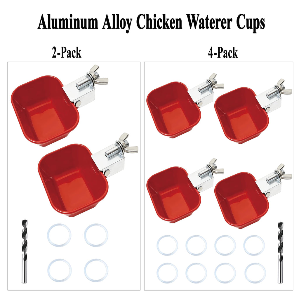 Aluminum Alloy Chicken Waterer Feeder T3603