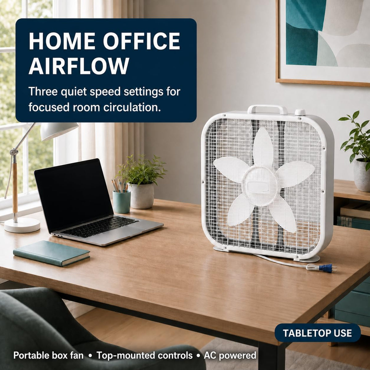 20-Inch 3 Speed Box Fan M665085