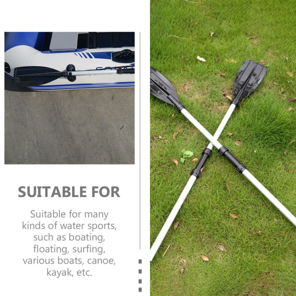 2pcs Aluminum Alloy Kayak Paddle Adjustable Telescopic Shaft E88212