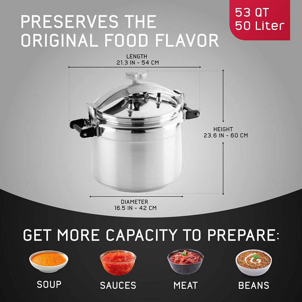 53-Quart Aluminum Pressure Cooker Q9765
