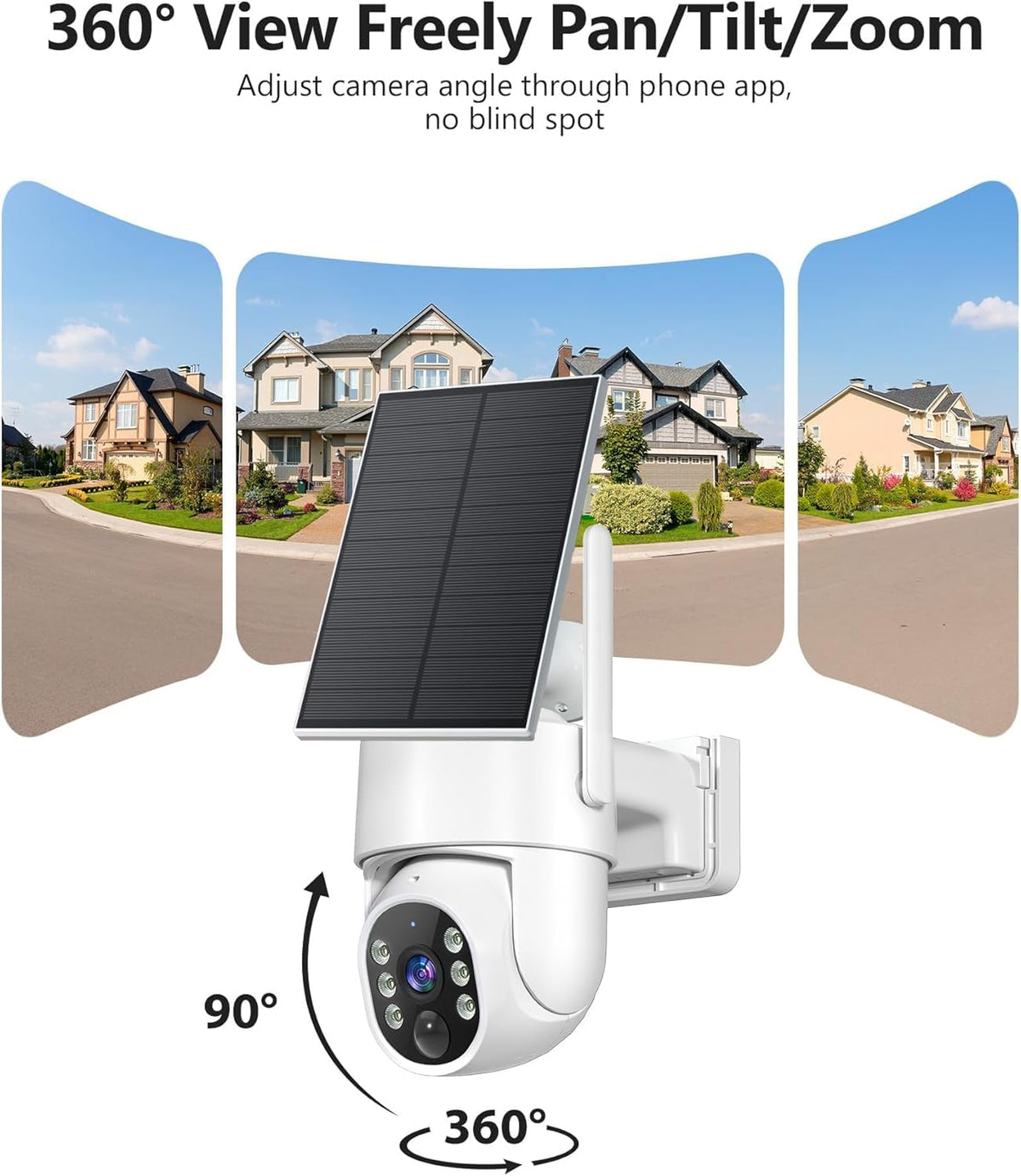 2K Solar Wireless Security Camera System 4 Packs G87100