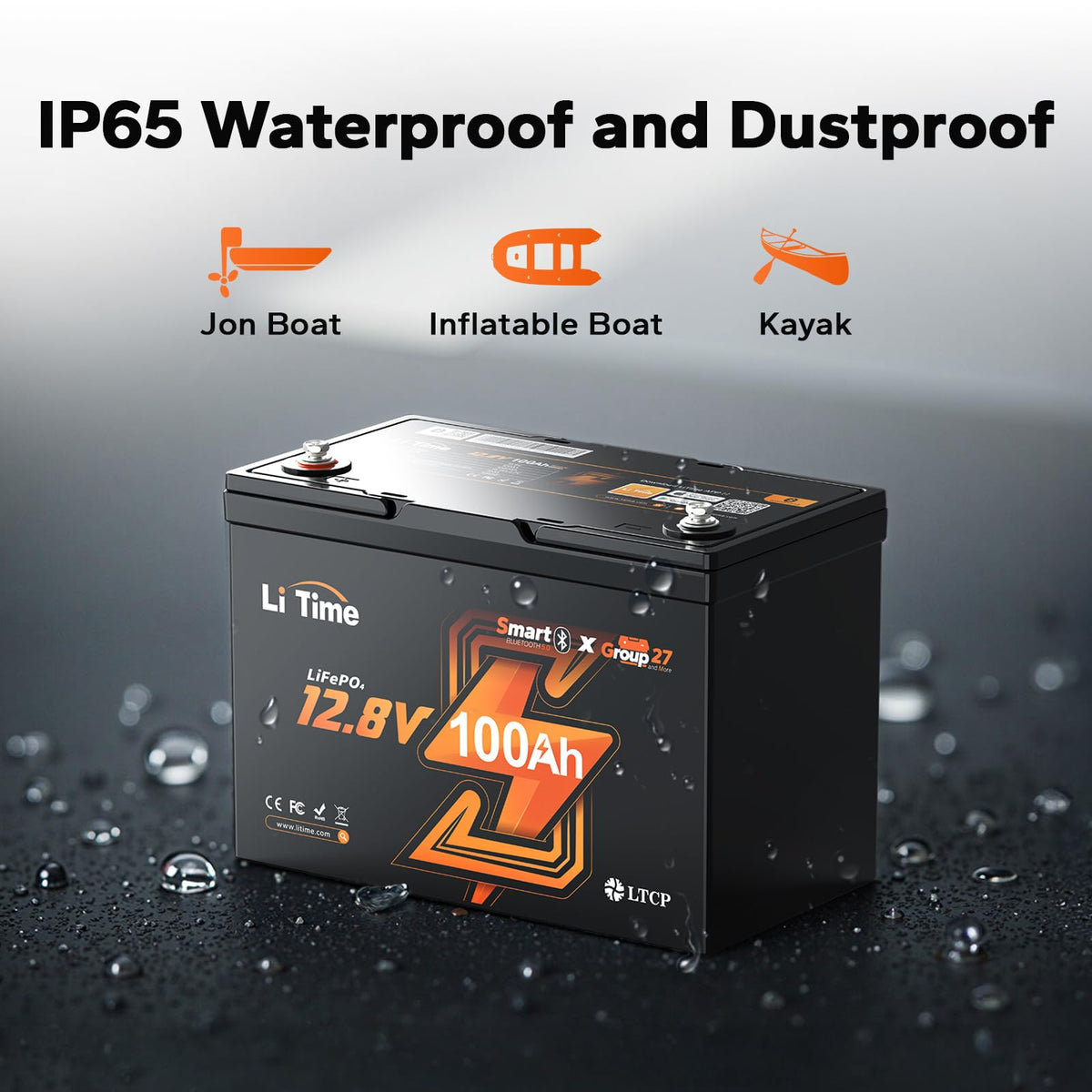 12V 100Ah LiFePO4 Battery E877