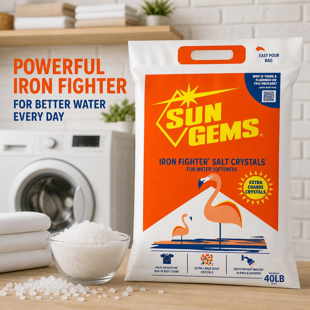 40 lb Extra Coarse Water Softener Salt Crystals J2389