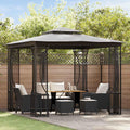 9.8'x9.8' Pop Up Outdoor Gazebo with Mosquito Netting T642326