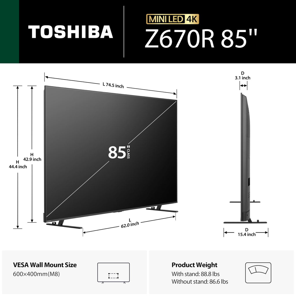 85" Mini-LED 4K UHD Smart Fire TV N1160