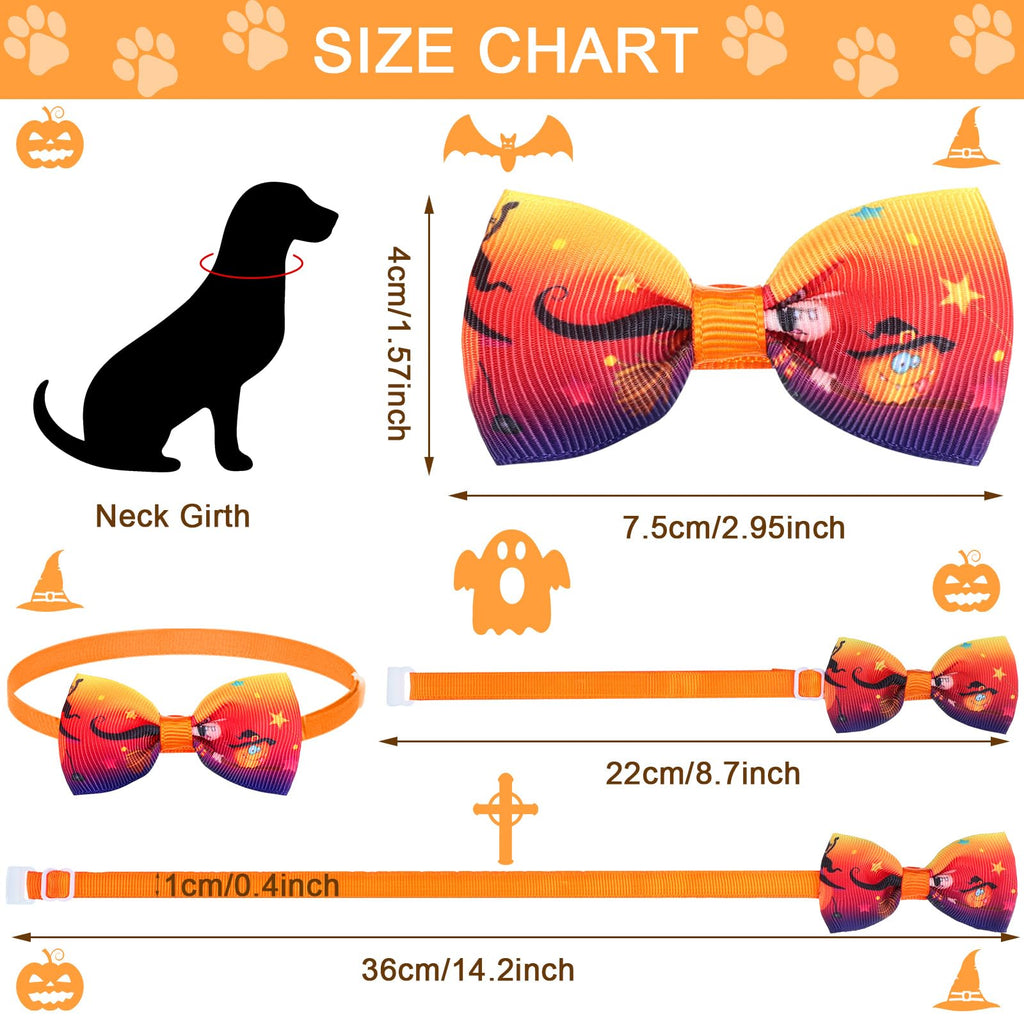 120 Pcs Halloween Dog Bow Ties X420