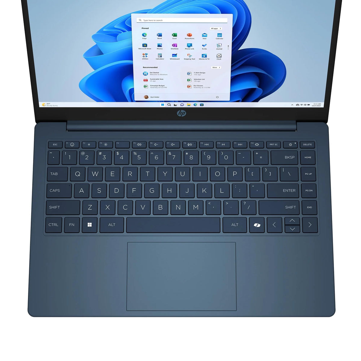 14" HD Laptop, Intel Celeron N150, 4GB RAM, 128GB Storage, Blue U99726