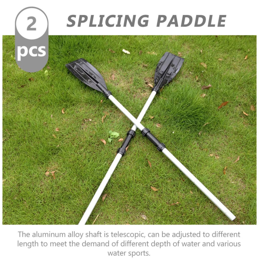 2pcs Aluminum Alloy Kayak Paddle Adjustable Telescopic Shaft E88212
