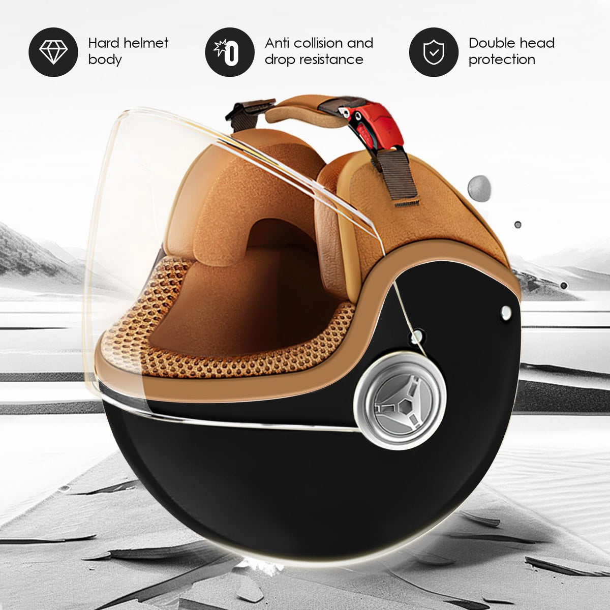 Kids 3/4 Open Face Motorcycle Helmet M4348