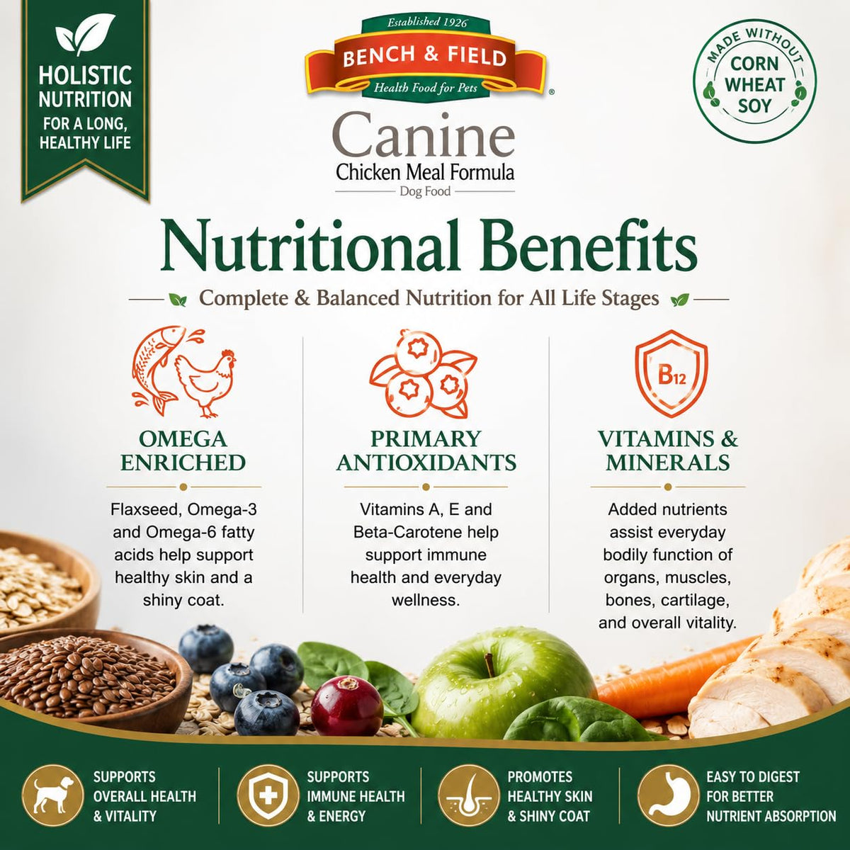 Chicken Meal & Brown Rice Dry Dog Food 6.6 lb B8882