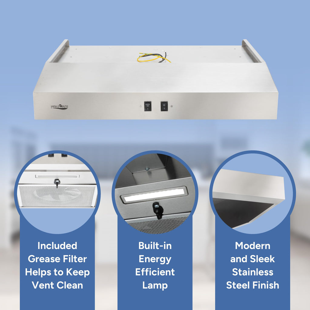 12V RV Range Hood 20" Stainless Steel R839438