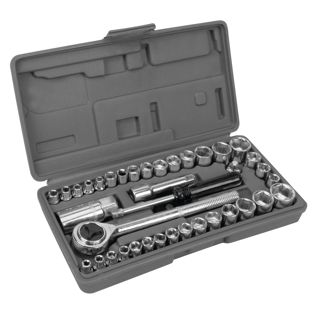 40-Piece SAE and Metric Socket Wrench Set A250