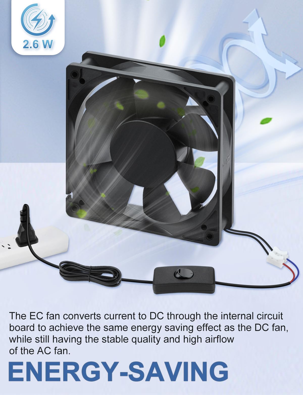 120mm x 25mm 120V Brushless Axial Fan U9750