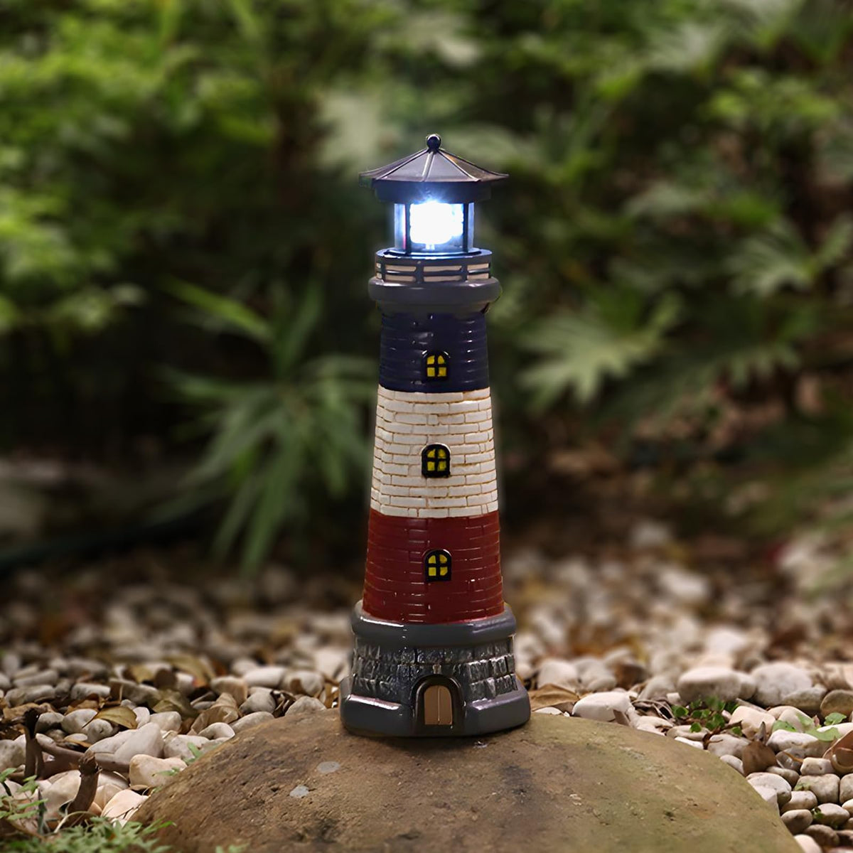 Solar Lighthouse Outdoor Garden Statue A2147