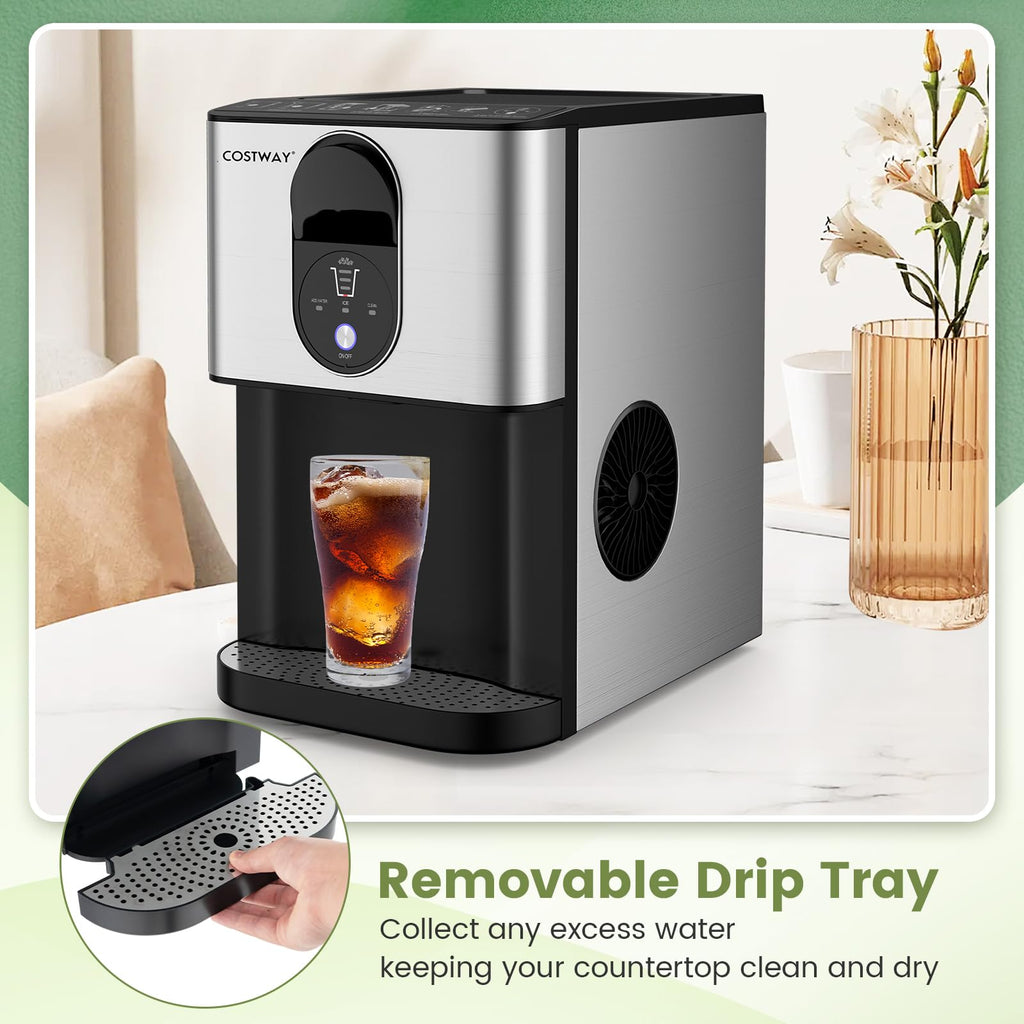 Self Dispensing Nugget Ice Maker Countertop 56Lbs/24H F87239