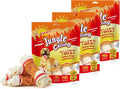 6.5" Chicken Wrapped Rawhide Knotted Bones, 2 lb (3 Packs) X596682