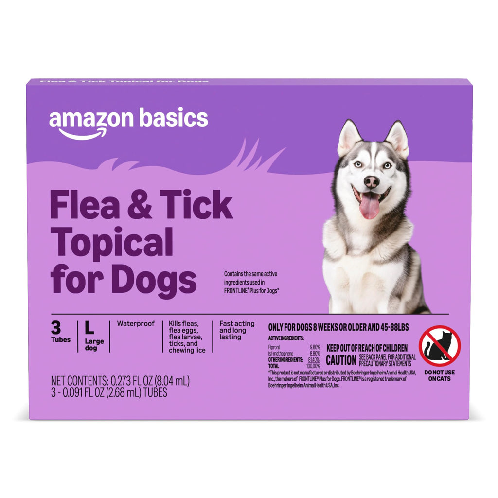 Flea and Tick Topical Treatment for Large Dogs 3 Count N9080