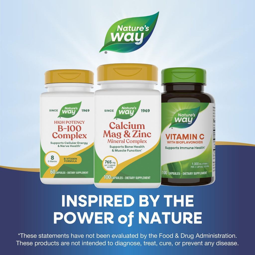 Calcium Magnesium & Zinc Mineral Complex 100 Capsules Q1101