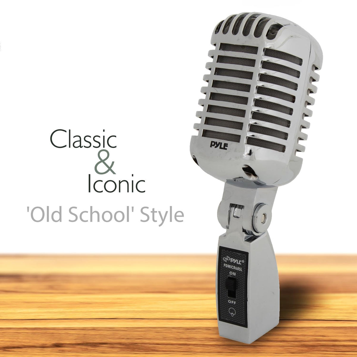 Silver Retro Dynamic Vocal Microphone U9002