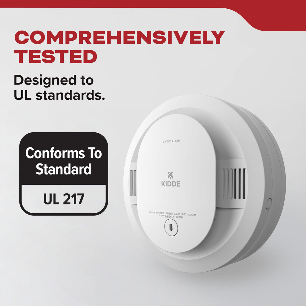 Smoke Detector, AA Battery-Powered, 3 Pack R31703