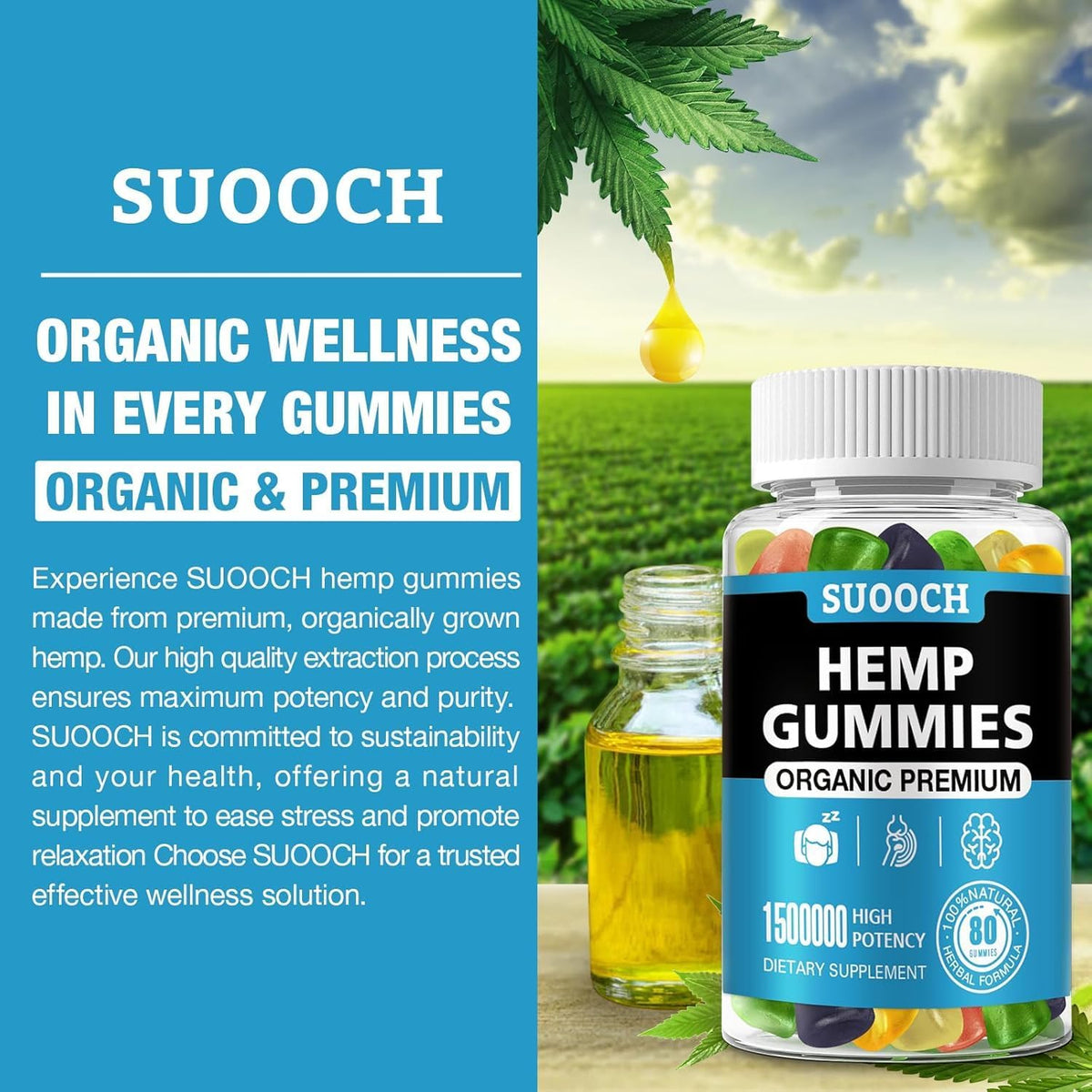 Hemp Gummies 160 Count 2 Pack V985
