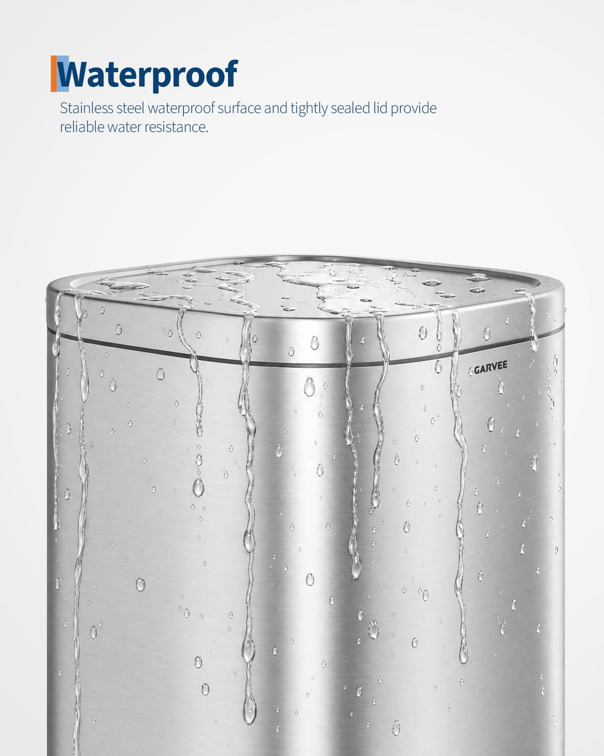 8 Gal Stainless Steel Kitchen Trash Can I83544