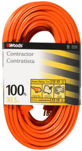 100Ft 12 Gauge 3 Conductor SJTW Orange Extension Cord I4969