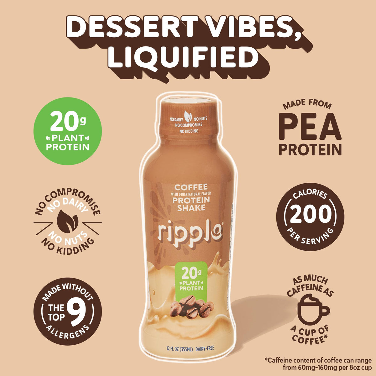 Chocolate Coffee Vegan Protein Shake 24 Pack L665