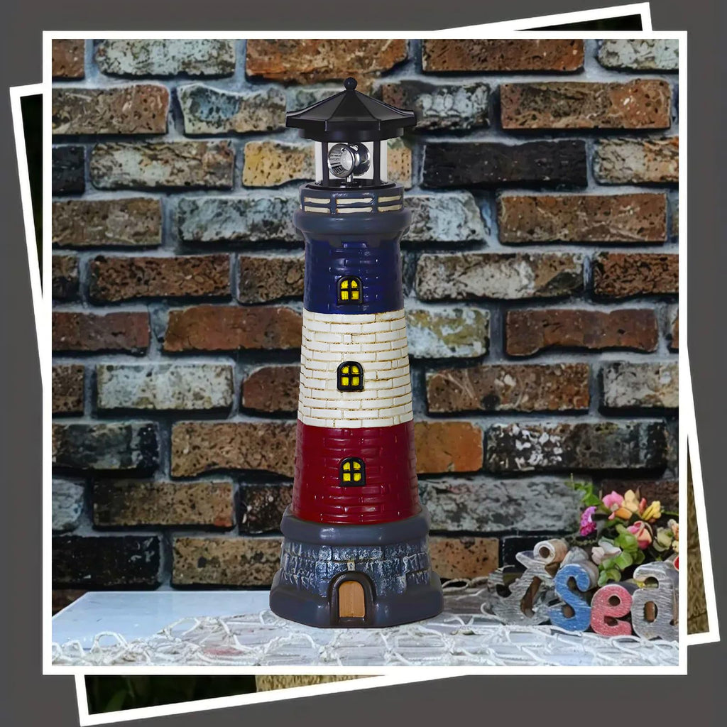 Solar Lighthouse Outdoor Garden Statue A2147