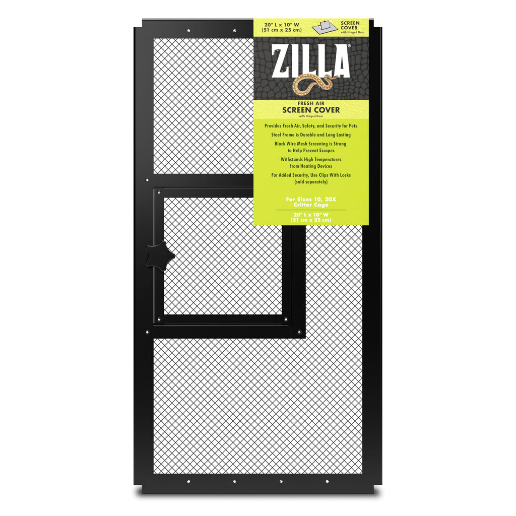 Hinged Door Screen Cover for Reptile Terrarium O395654