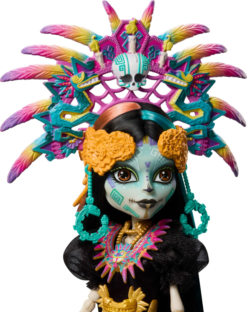 Collectible Doll with Gown, Headdress and Necklace P70250