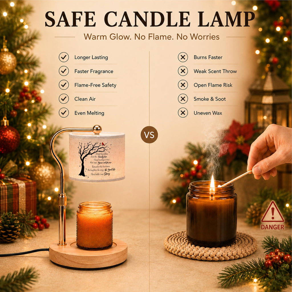 Candle Warmer Lamp with Timer Dimmable Adjustable Height F142096